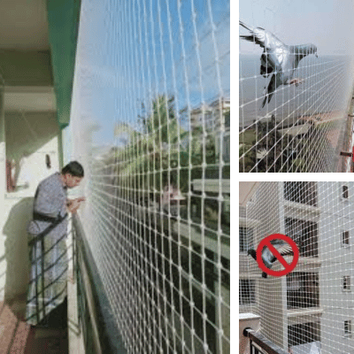 Pigeon safety nets